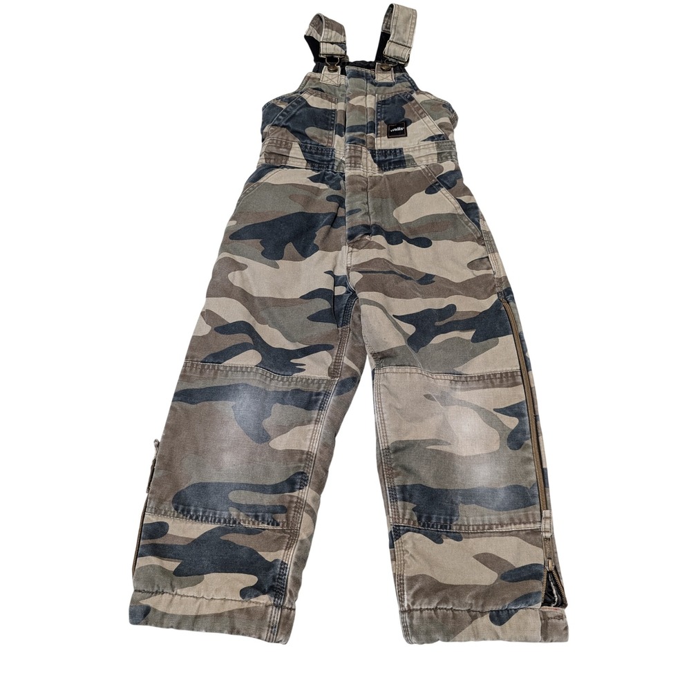 Walls Kids Size S Camo Bib Overalls Tough Wear Insulated Kidz-Grow Hunting